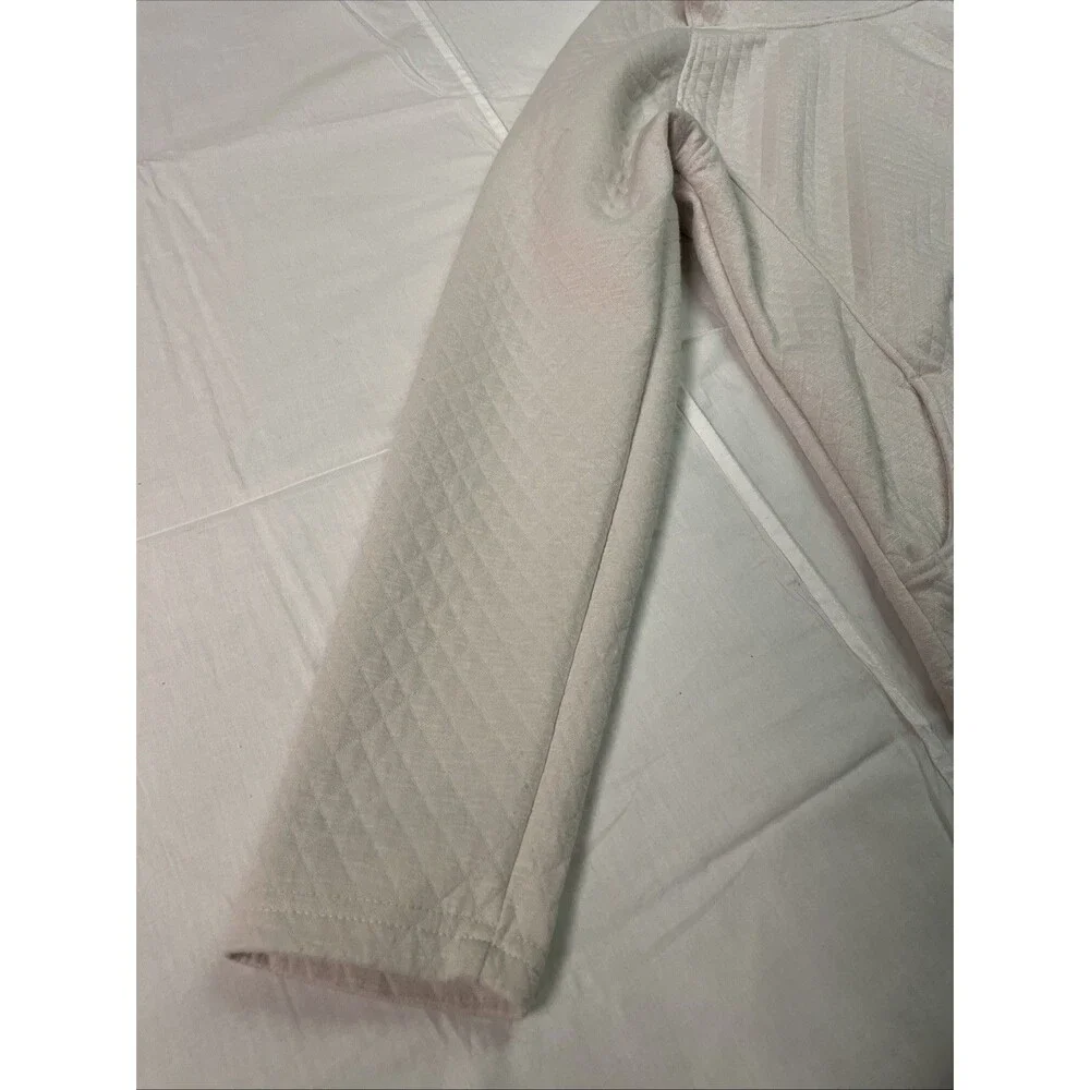 Victory Outfitters Women’s Large Pullover Quilted Jacket Cream Minimalist